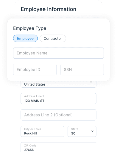 Employee & Contractor Stubs