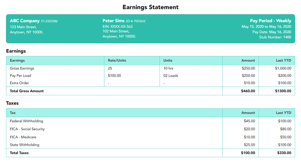 Free-bahama-blue-paystub-template